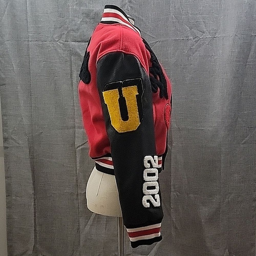 Azalea Wang Color Block Varsity Crop Bomber Jacke… - image 4